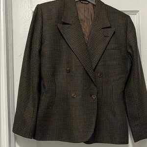 Brown Houndstooth Blazer